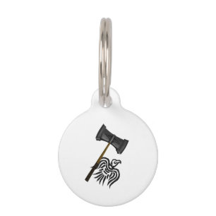 Placa Para Mascotas Viking War Hammer Thor