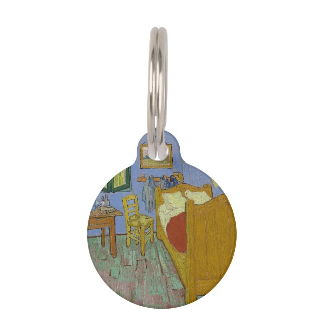 Placa Para Mascotas Vincent Van Gogh El Dormitorio (Anverso)
