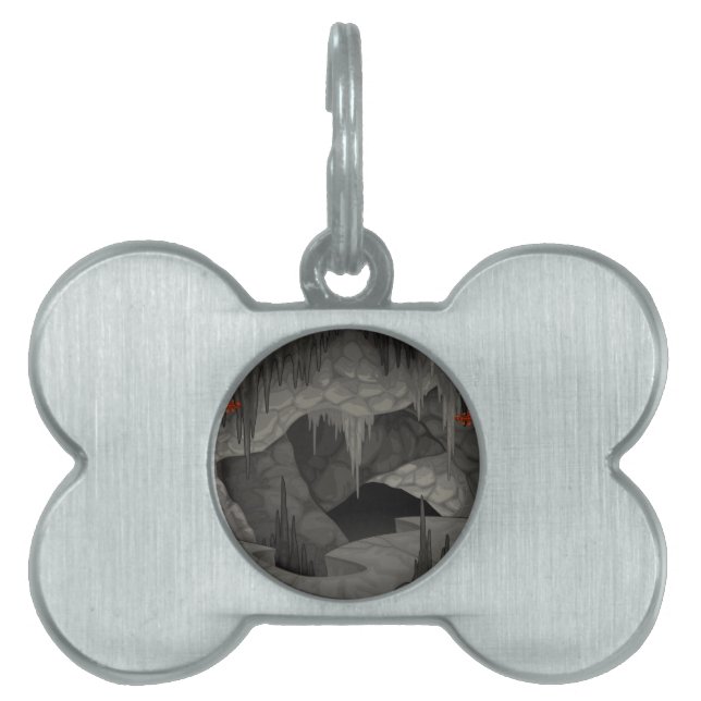 Placa Para Mascotas violin skeleton (Frente)