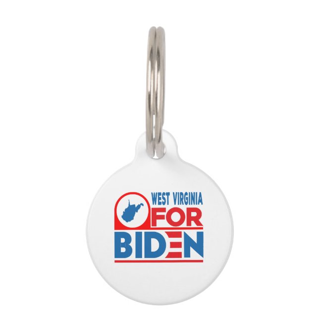 Placa Para Mascotas VIRGINIA OCCIDENTAL PARA Biden (Anverso)