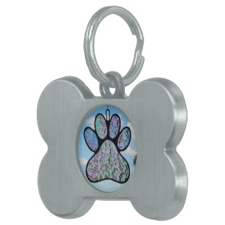 Placa Para Mascotas Vitral "etiqueta del mascota "