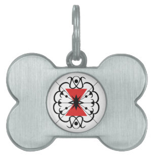 Placa Para Mascotas Viuda negra