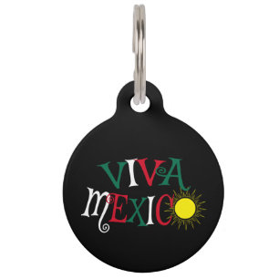 Placa Para Mascotas Viva México