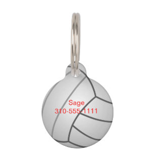Placa Para Mascotas Voleibol