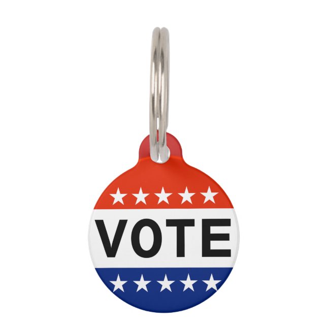 Placa Para Mascotas Votación 2026 Elecciones de mitad de período (Anverso)