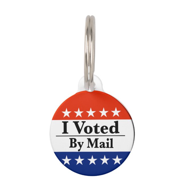 Placa Para Mascotas Voté Por Correo (Anverso)