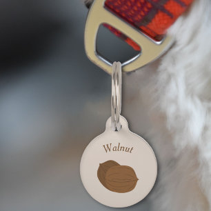 Placa Para Mascotas Walnut Pet Tag