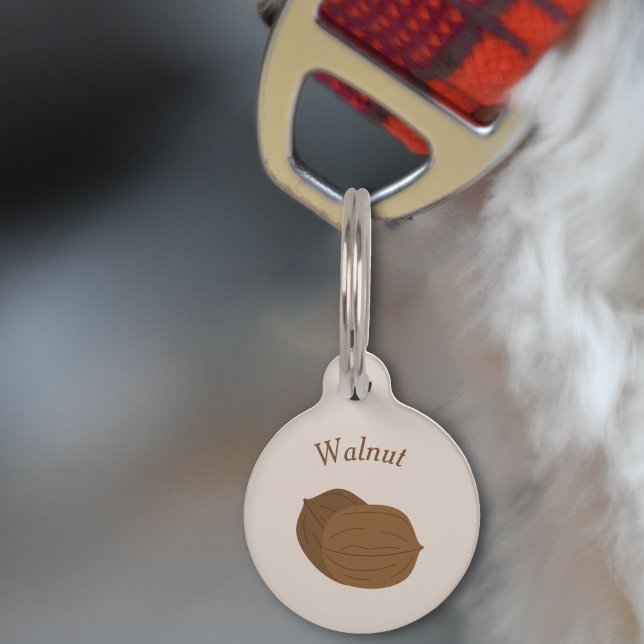 Placa Para Mascotas Walnut Pet Tag (Walnuts Pet Tag)