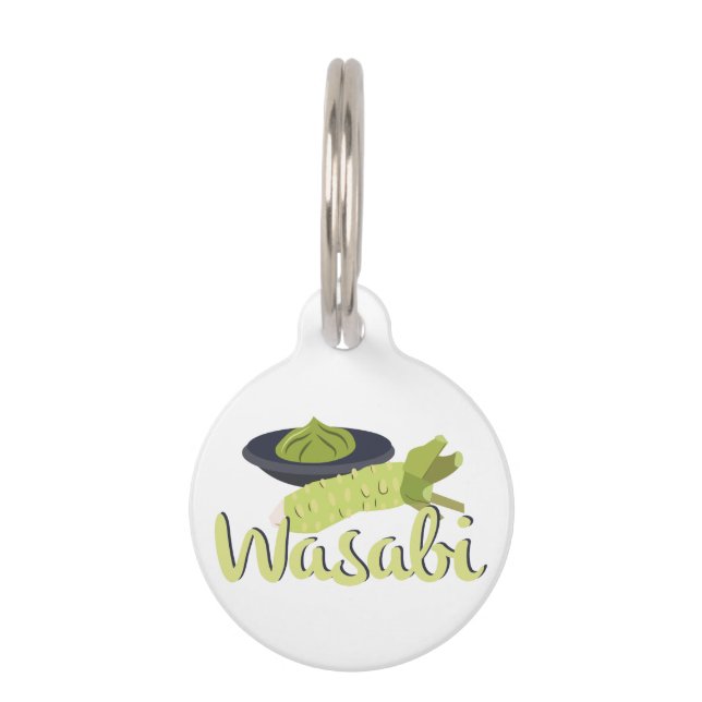 Placa Para Mascotas Wasabi (Anverso)