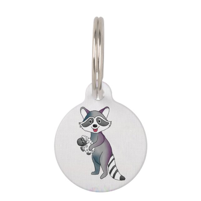 Placa Para Mascotas Waschbär und Schaf  (Anverso)