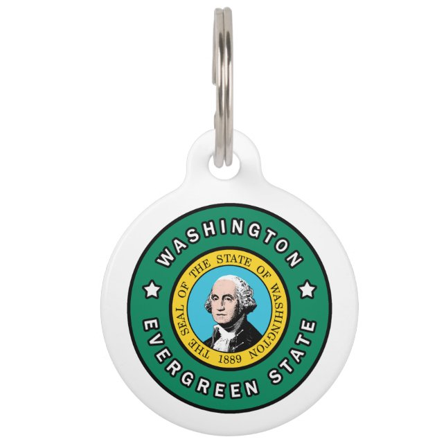 Placa Para Mascotas Washington (Anverso)