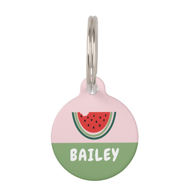 PLACA PARA MASCOTAS WATERMELON (Anverso)