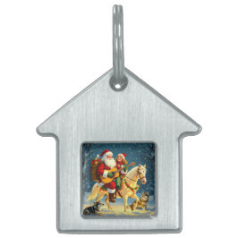 Placa Para Mascotas „Weihnachtliche Harmonie“