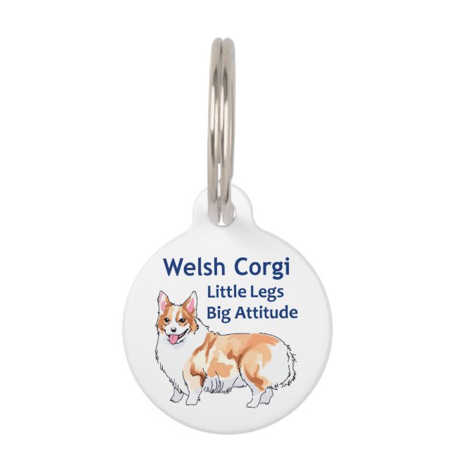 Placa Para Mascotas Welsh Corgi (Anverso)