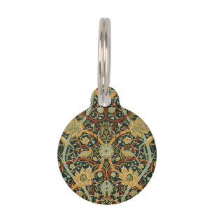 Placa Para Mascotas William Morris Arte Persa Oriental de Alfombras