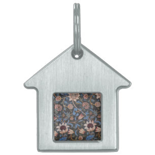 Placa Para Mascotas William Morris Evenlode Arte Textil Floral