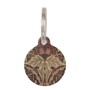 Placa Para Mascotas William Morris Honeysuckle Arte Inglés Clásico