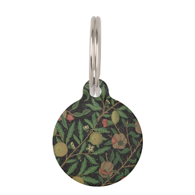 Placa Para Mascotas William Morris Pomegranate Classic Fruit (Anverso)
