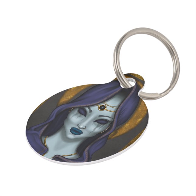Placa Para Mascotas witch (Lateral)