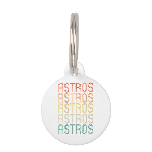 Placa Para Mascotas Womens Astros  (Anverso)
