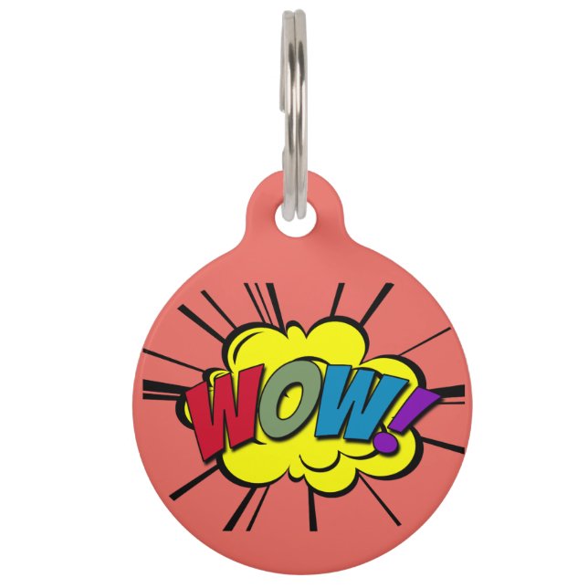 PLACA PARA MASCOTAS WOW! (Anverso)