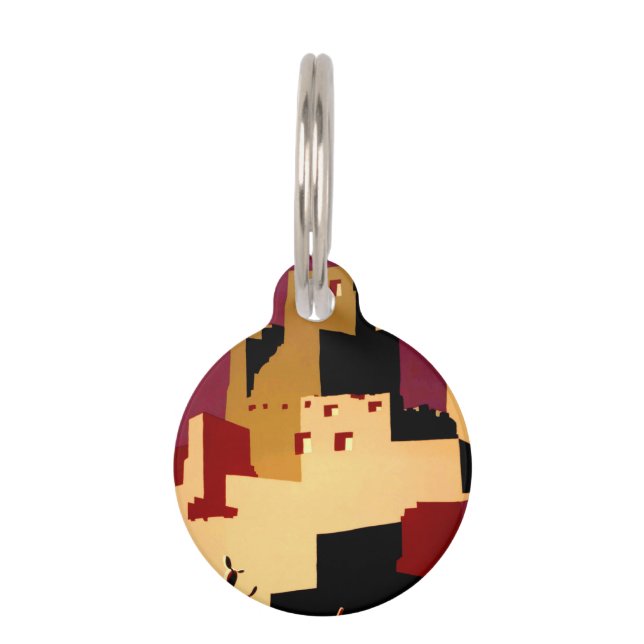 Placa Para Mascotas WPA del Suroeste del Pueblo WPA Nacional (Anverso)