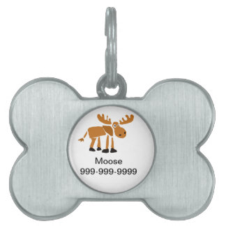 Placa Para Mascotas XX alces primitivos del arte