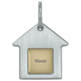 Placa Para Mascotas Yellow diamonds