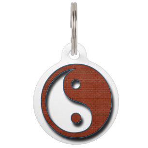 Placa Para Mascotas Yin Yang by Shirley Taylor