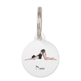 Placa Para Mascotas Yoga Poses Thunder_Cove
