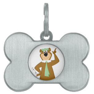 Placa Para Mascotas Yogi "Más Inteligente Que El Oso Medio"
