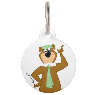Placa Para Mascotas Yogi "Más Inteligente Que El Oso Medio"