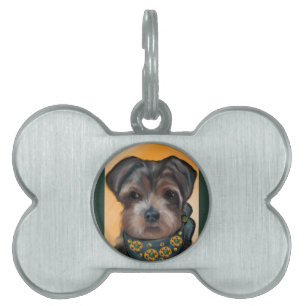 PLACA PARA MASCOTAS YORKIE POO            