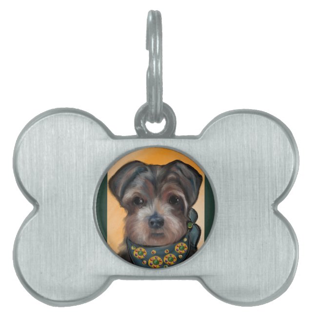 PLACA PARA MASCOTAS YORKIE POO             (Frente)