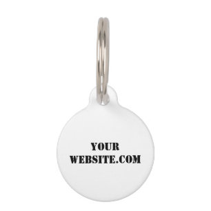 Placa Para Mascotas YourWebSite.com