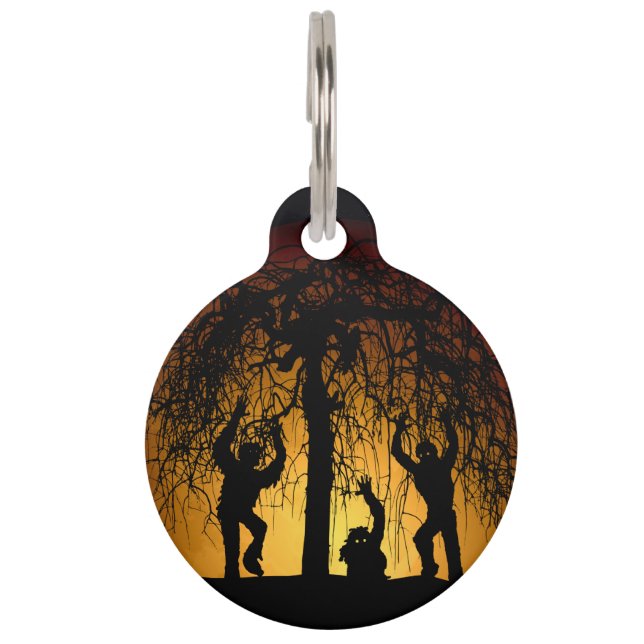 Placa Para Mascotas Zombie Hoard (Reverso)