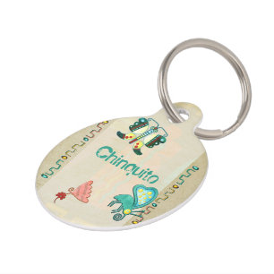 Placa Para Mascotas Zuni Butterfly 2 Folk Art
