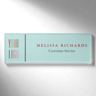 Placa pequeña personalizada con nombre