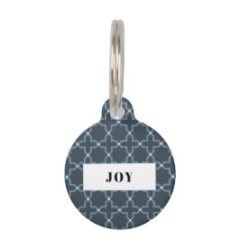 Placa personalizada con patrón de estrella gris ca