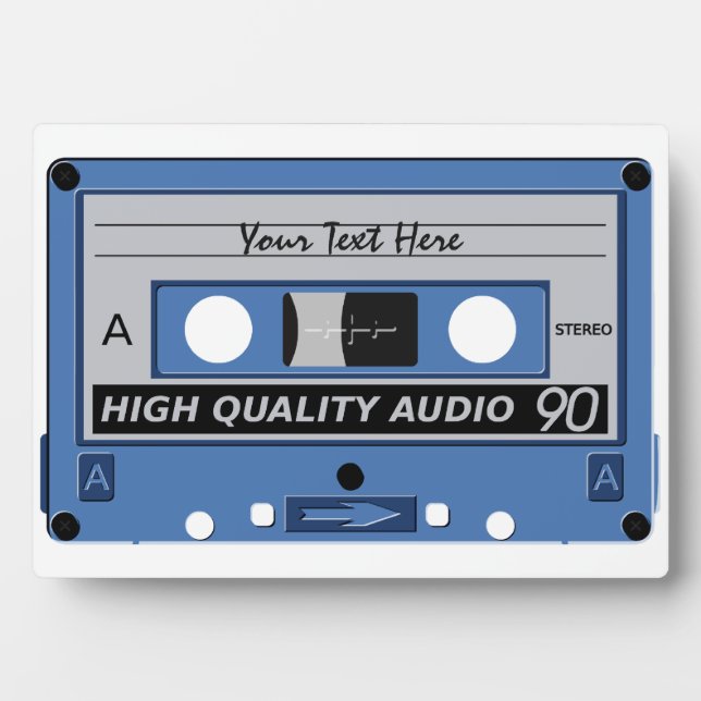 Placa personalizado de cinta de cassette (Frente)