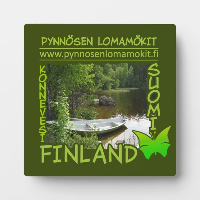 Placa personalizado Pynnösen Lomamökit (Frente)