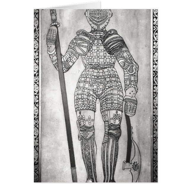 Placa que representa la armadura de Juana de Arco (Frente)