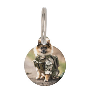 Placa redonda para mascotas
