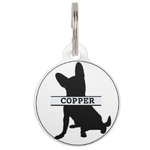 Placa redonda personalizada para mascotas Chihuahu