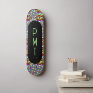 Placa Skateboard de plantilla multicolor