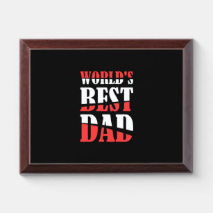 Placa Trofeo El mejor papá del mundo del Día del Padre