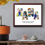 Placa Trofeo Nietos de la corte del Collage de fotos de NANA no<br><div class="desc">placa fotográfica de NANA, personalizada con 4 de tus fotos favoritas y tu mensaje personalizado. Este diseño tiene una tipografía de corte de letras fotográficas que forma la palabra "NANA" y la plantilla de fotos lo creará automáticamente. Si tienes algún problema con que tus imágenes se muestren bien, intenta cargarlas...</div>