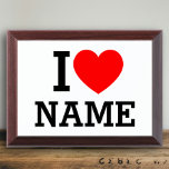Placa Trofeo Nombre del corazón<br><div class="desc">Escriba el nombre o texto deseado en la sección de nombres.</div>