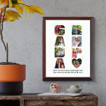 Placa Trofeo Plaque personalizado de recorte de Collage de foto<br><div class="desc">Crea un collage de fotos único para tu abuelo. Subir 8 de tus fotos favoritas, personalizar el mensaje y agrega tu(s) nombre(s). En la redacción actual se lee "te encanta hoy y todos los días [nombre(s) de los nietos]" y puedes editarlo como quieras. La plantilla de recorte garantiza que las...</div>