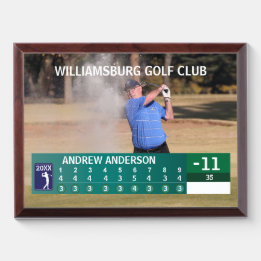 Placa Trofeo Premio Golfer 🏌️ Torneo de baja puntuación: